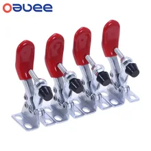 Oauee GH-201 Horizontal Toggle Clamp Quick-Release Toggle Clamps Set 27KG Vertical Toggle Clamp Hand Clip Tool Dropshipping