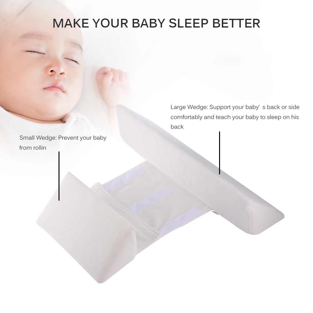 

Baby Pillow Scientific orthopedic design Baby Side Sleep Pillow for your baby safer sleep velvet comfortable fabric