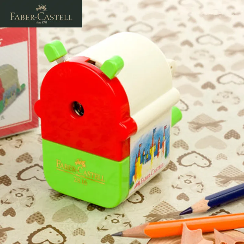 

Ручная Механическая точилка для карандашей Faber Castell 2816 с большим контейнером, складная ручка, канцелярские принадлежности, школьные принадл...
