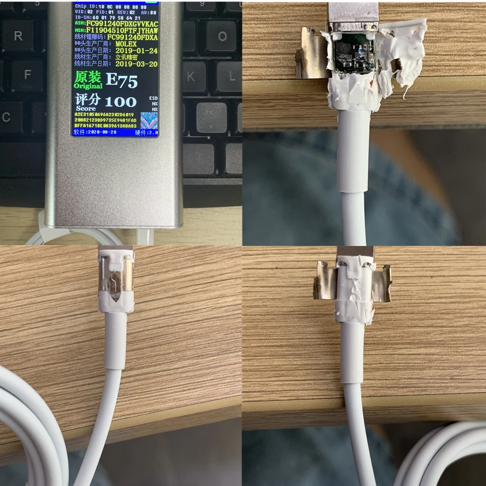 

10 шт./100% оригинал для Foxcon 1 м 3 фута 2 м 6 футов E75 чип 8ic 8pin USB кабель для синхронизации данных и зарядки телефонный кабель для iPhone X 7plus 6s с коробко...