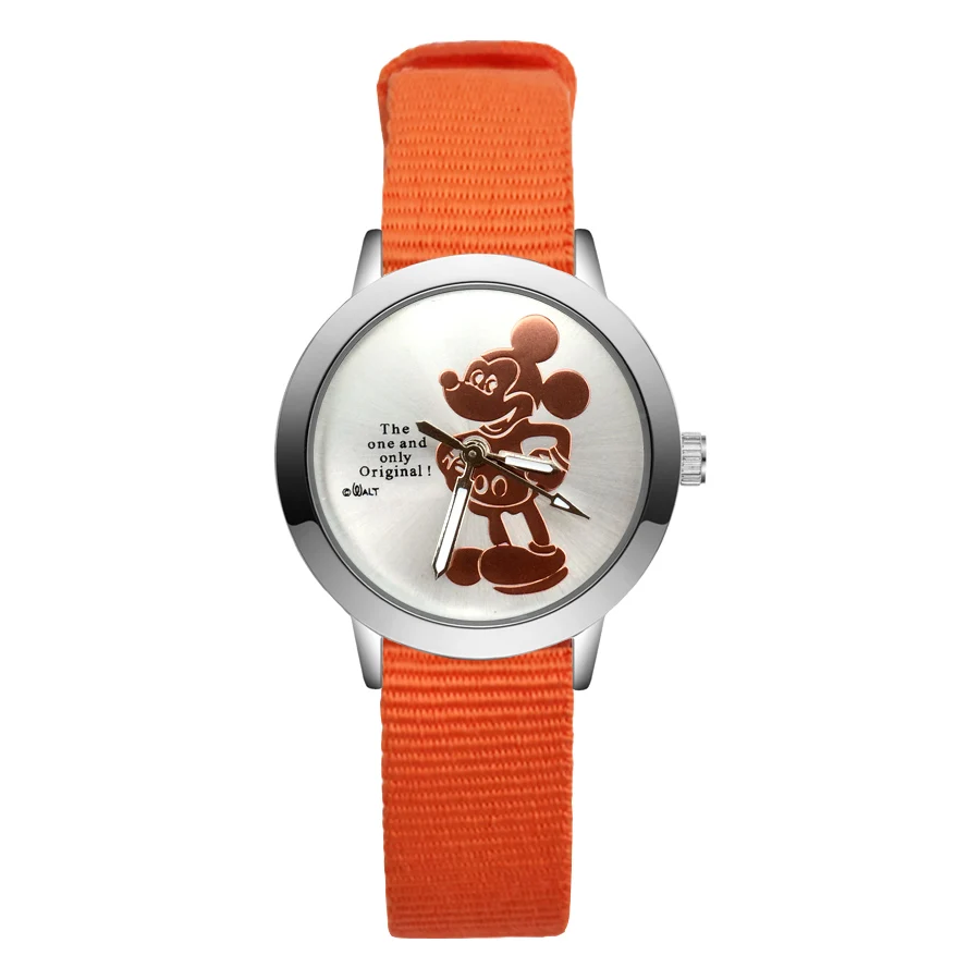 Часы Детские кварцевые с нейлоновым ремешком модные милые Мультяшные мини часы