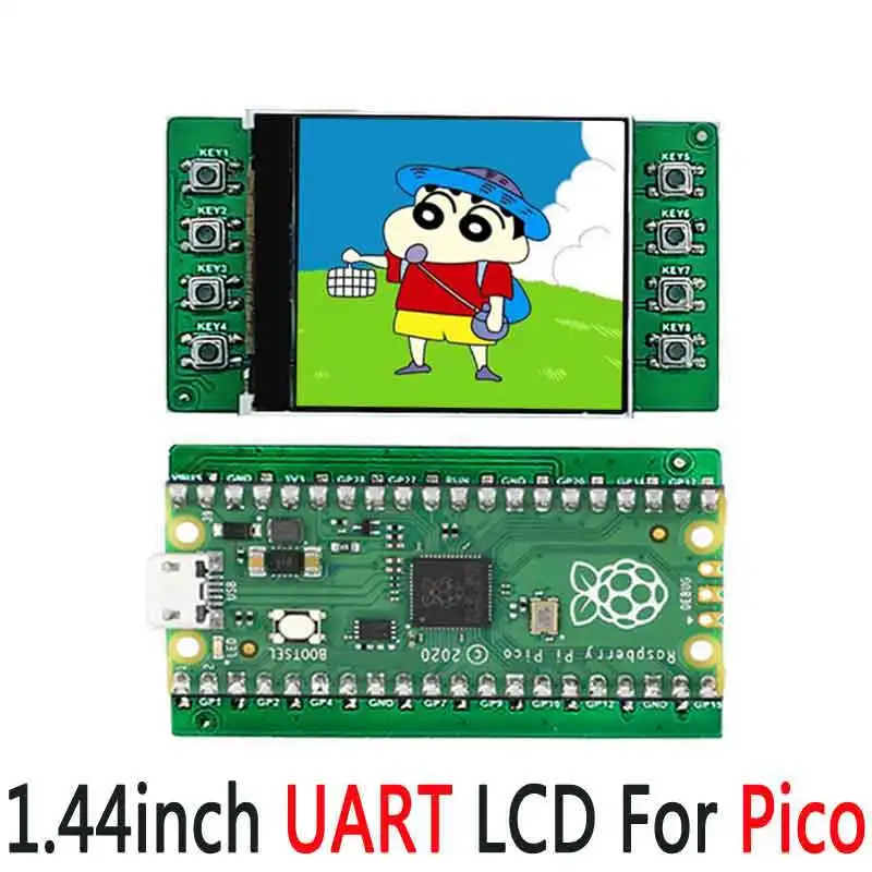 Raspberry Pi Pico 1 44 дюймовый ЖК-дисплей модуль UART ЖК-экран для SMT32/Arduino/RPI | Компьютеры и