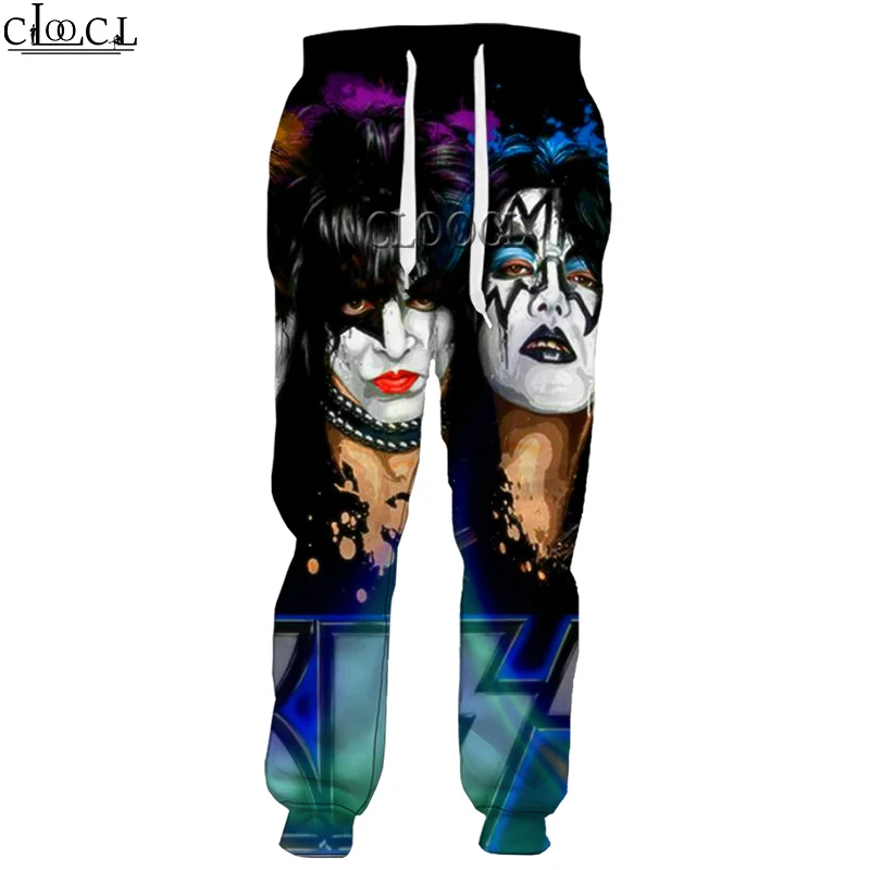 

CLOOCL Новая мода Рок металл рок-группы "Kiss" для мужчин и женщин брюки 3D с принтом в стиле «хип-хоп»; Хит продаж; Повседневные джинсовые штаны брю...