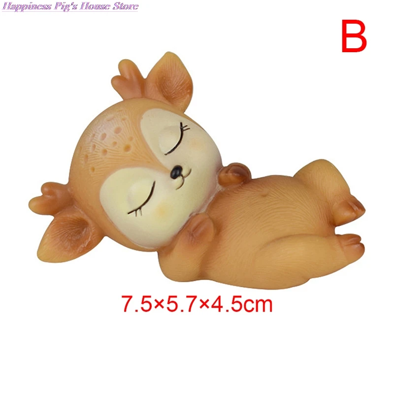 

1 Pcs Silicone Mold Cute Cartoon Sleeping Deer DIY Resin Mold Chocolate Fondant Cake Decoration Tools
