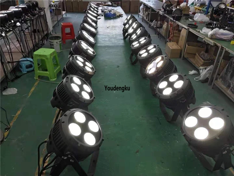 6 шт. американский dj DMX сценический светодиод par ip65 водонепроницаемый 2в1 холодный