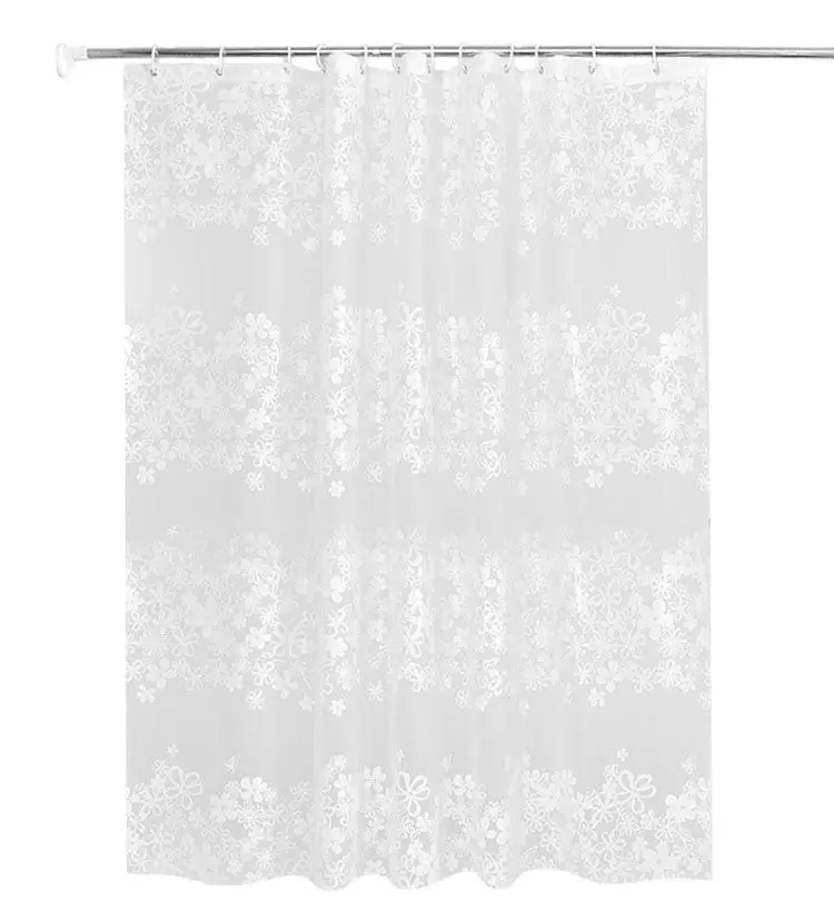 

50 New Water Proof White Yarn Thickening Floral Curtain Window Tulle Kitchen For Living Drying ShoweringCurtain Curtains