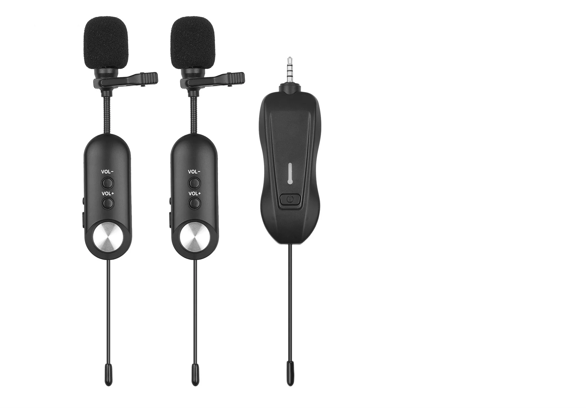 

Беспроводная микрофонная система, перезаряжаемый петличный микрофон с лацканом длиной 20 метров