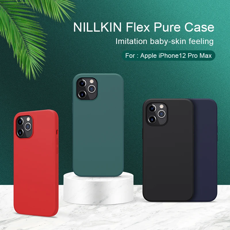 Чехол для iphone 11 чехол se 2020 12 NILLKIN гибкий жидкий силиконовый мягкая задняя крышка