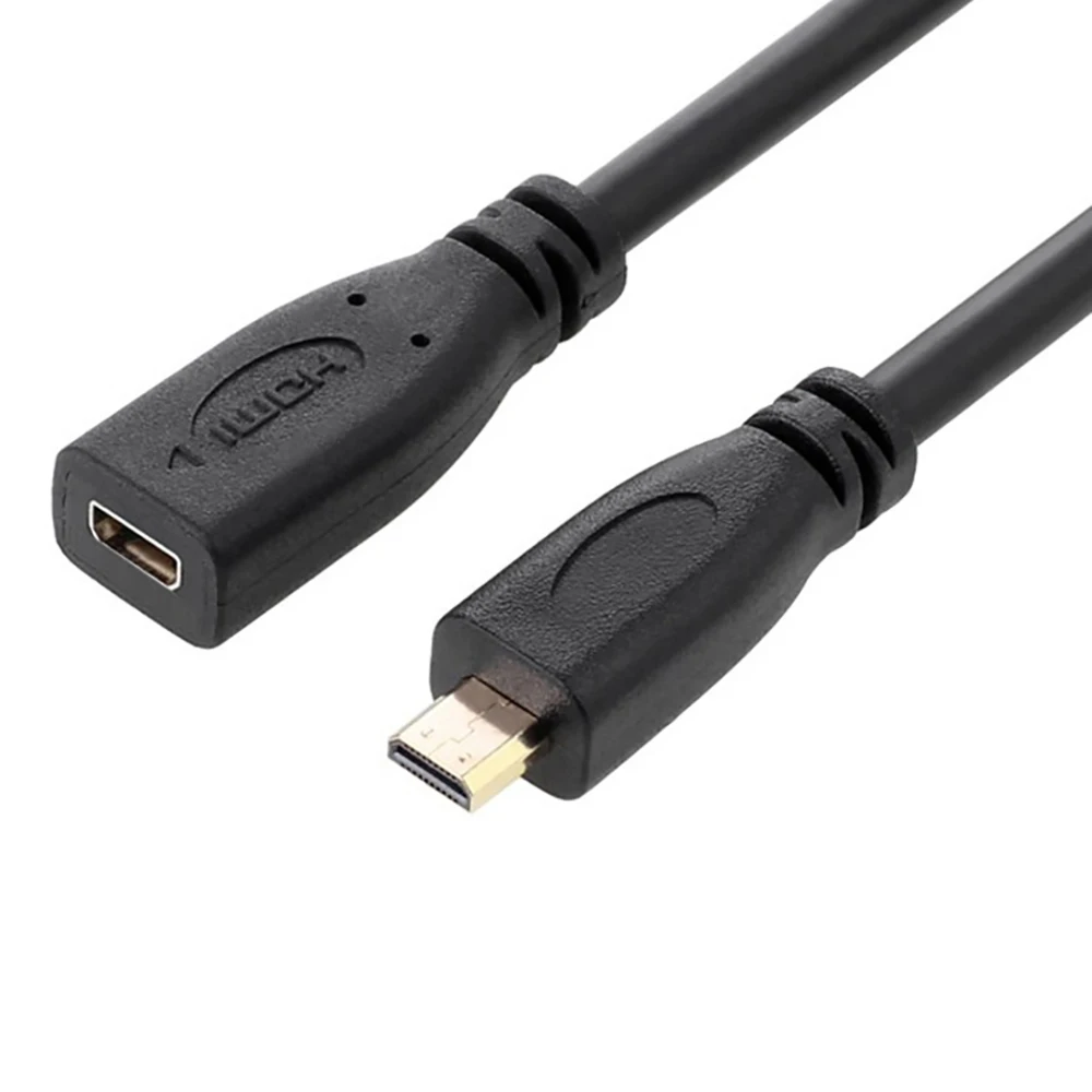 

HDMI-Compatible 1.4 Micro HDMI-Compatible Male to Micro HDMI-Compatible Female HDMI-Compatible D male to female Extension Cable