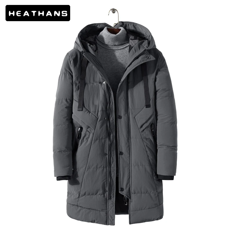 -20 Degree Winter Parkas Male Casual Classic Thick Parka Jacket Coat Men's Hooded Outwear Long Jacket Parka Men Warm Windbreaker