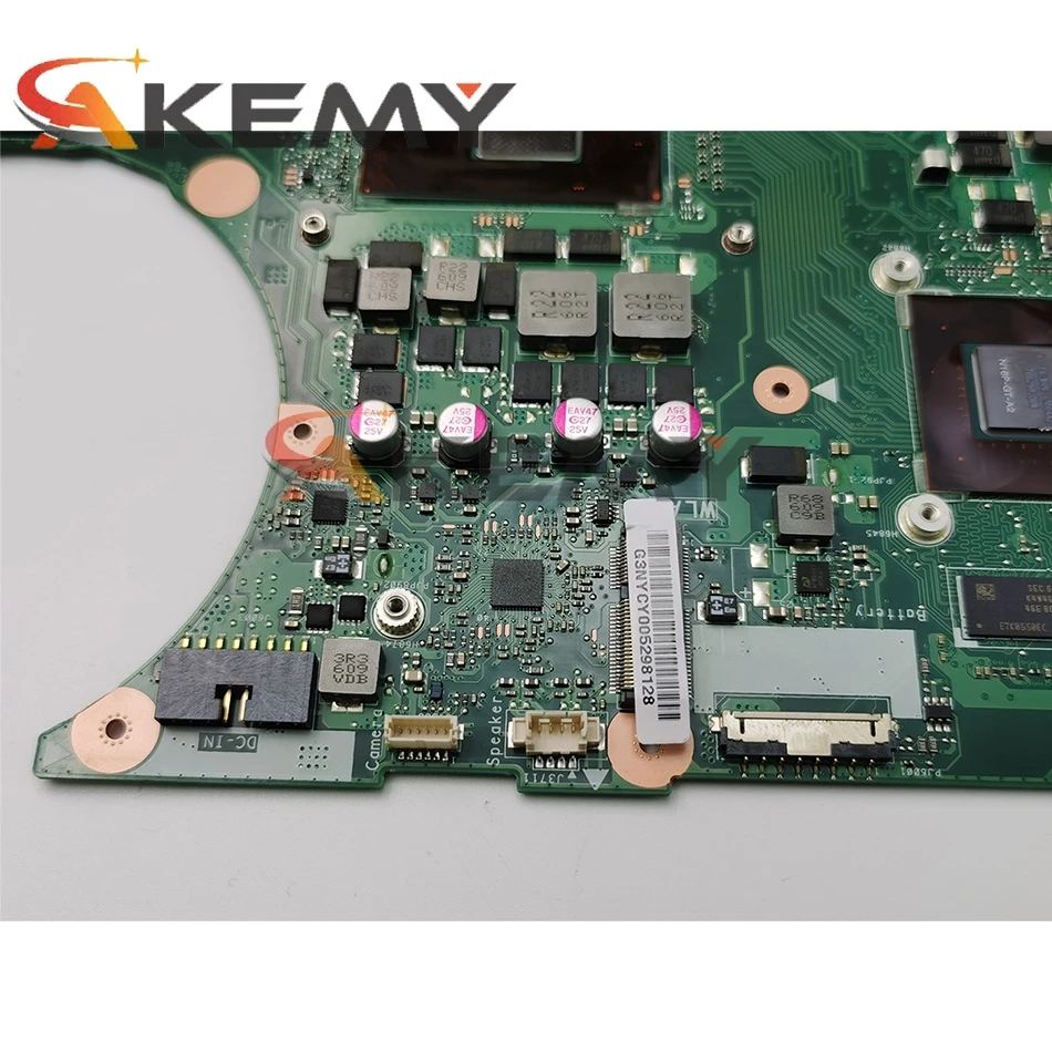 

N752VX MB._0M/I7-6700HQ/AS GeForce GTX950M/2GB 90NB09P0-R00030 Mainboard For ASUS N752VX N752V Laptop Motherboard 100% Tested