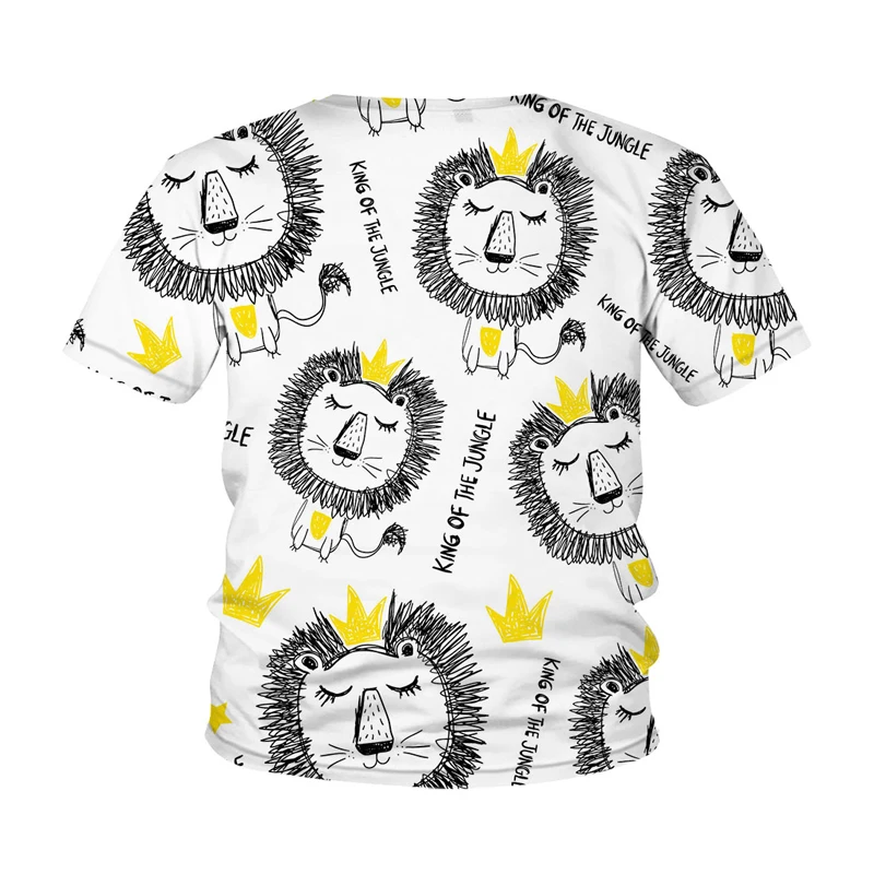 

New 3D Printing Cute Funny robot Kids T-shirt Boy T-shirt Children's T-Shirt Kids Boy Fashion T-shirt Casual Streetwear Summer