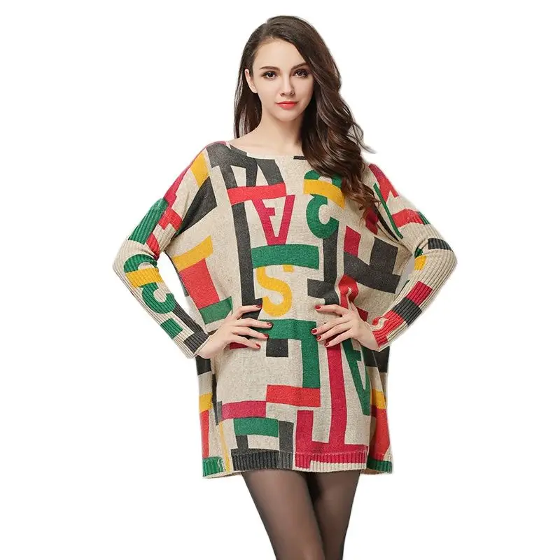 Женский пуловер с рукавом летучая мышь и вырезом лодочкой |