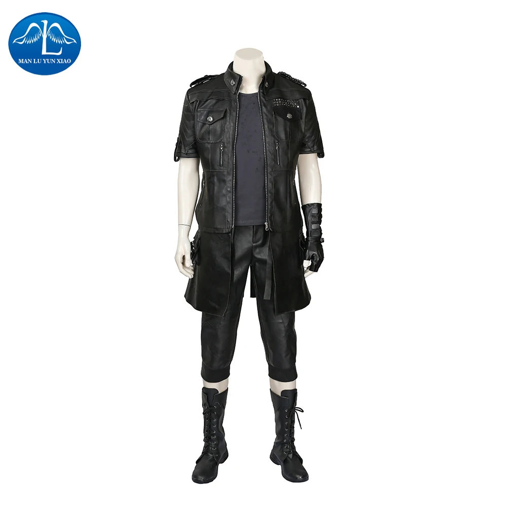 Manluyunxiao Аниме игра Final Fantasy XV Noctis Lucis Caelum косплей костюм на Хэллоуин для взрослых куртка черный наряд на заказ