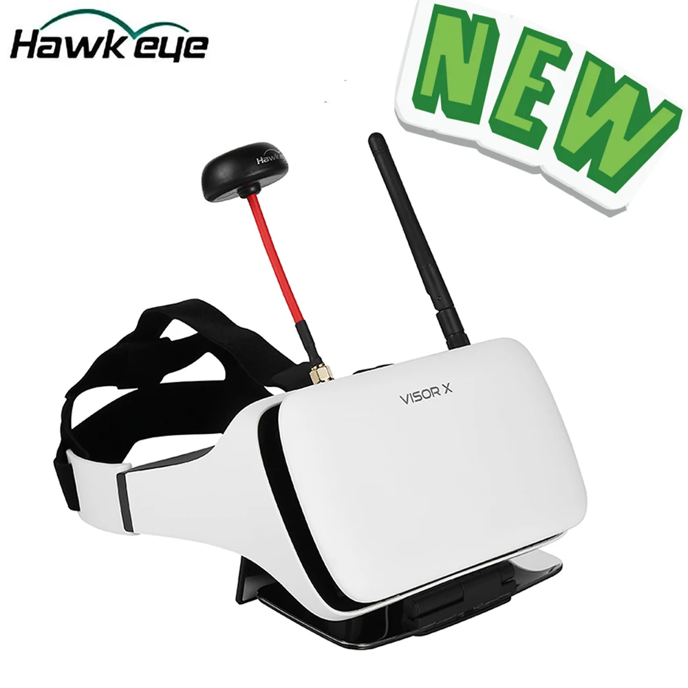 Hawkeye маленький пилот VR все-в-одном 5 дюймов истинное разнообразие FPV монитор 5,8G 48CH двойной приемник складные очки для радиоуправляемого дрона