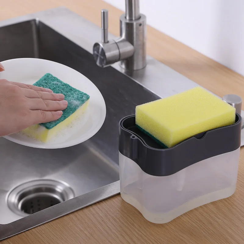 

Автоматический дозатор мыла, кухонный диспенсер для жидкого мыла, губки, кухонные принадлежности для уборки