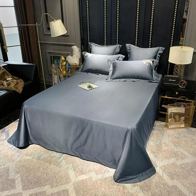 

31 Egyptian Cotton solid color Royal Luxury Bedding set King Queen Size Embroidery Bed set Duvet Cover Pillowcase Bedsheet set