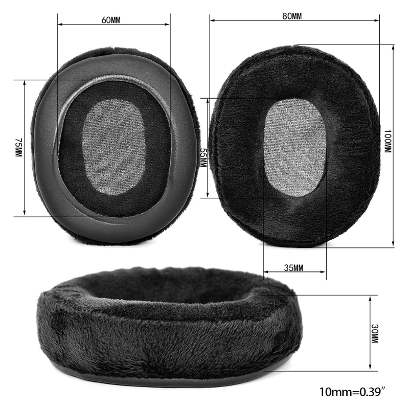 

Cushion Velvet Earmuff Earphone Sleeve Cover for Steel Series Arctis 1 3 5 7 9 9x PRO Headset Replacement