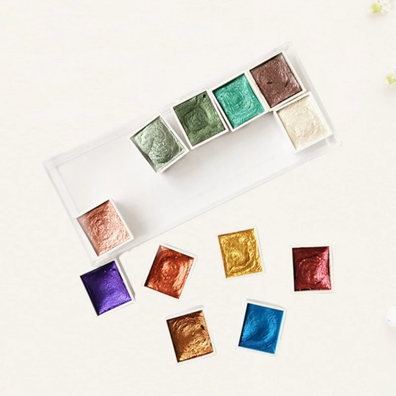 

Portable Pearlescent Watercolor Paint Portable Water Color Paint For Painting