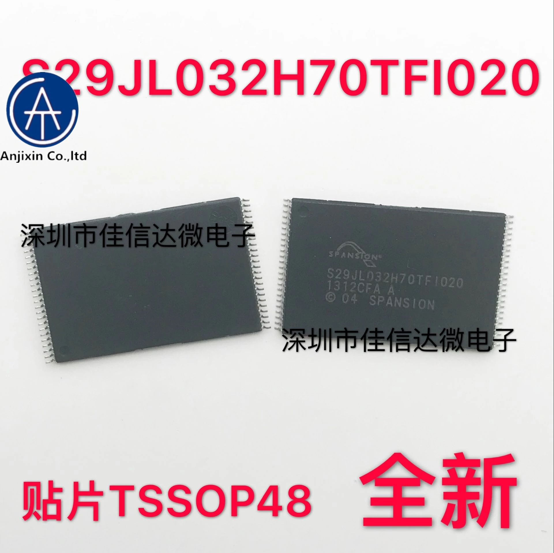 

10 шт., 100% оригинальная новинка, реальное фото, S29JL032H70TFI020 S29JL032H70TFI02 TSSOP48, микросхема памяти