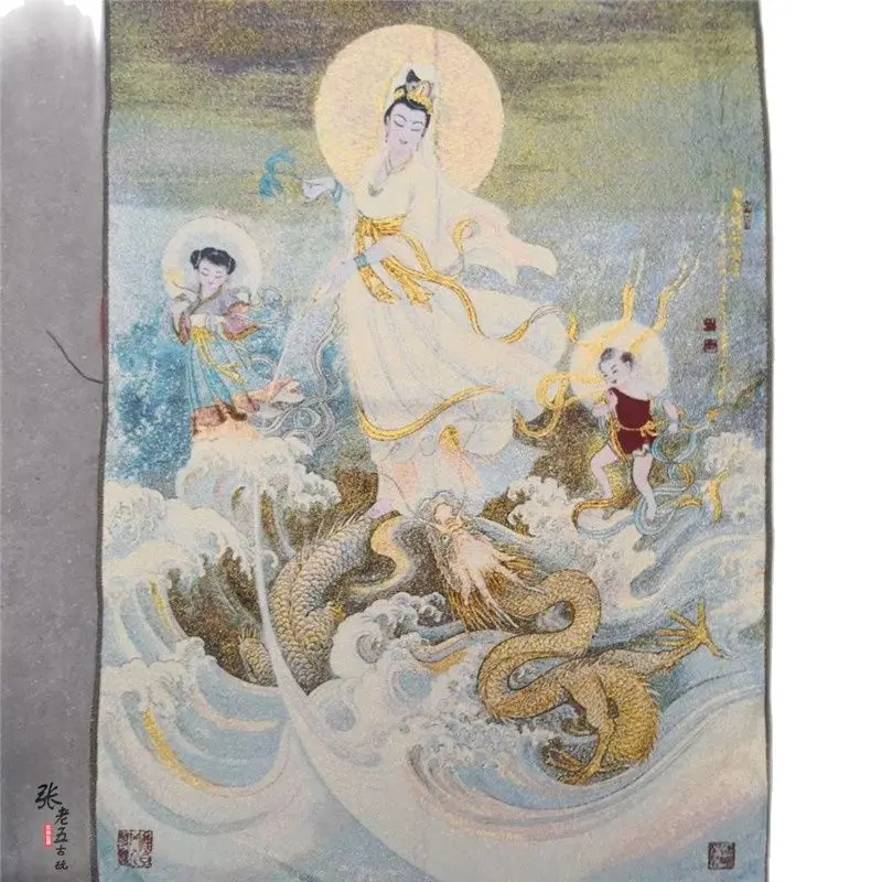 Вышивка Thangka религиозный Тибетский портрет Непал буддийские храмы парчовая
