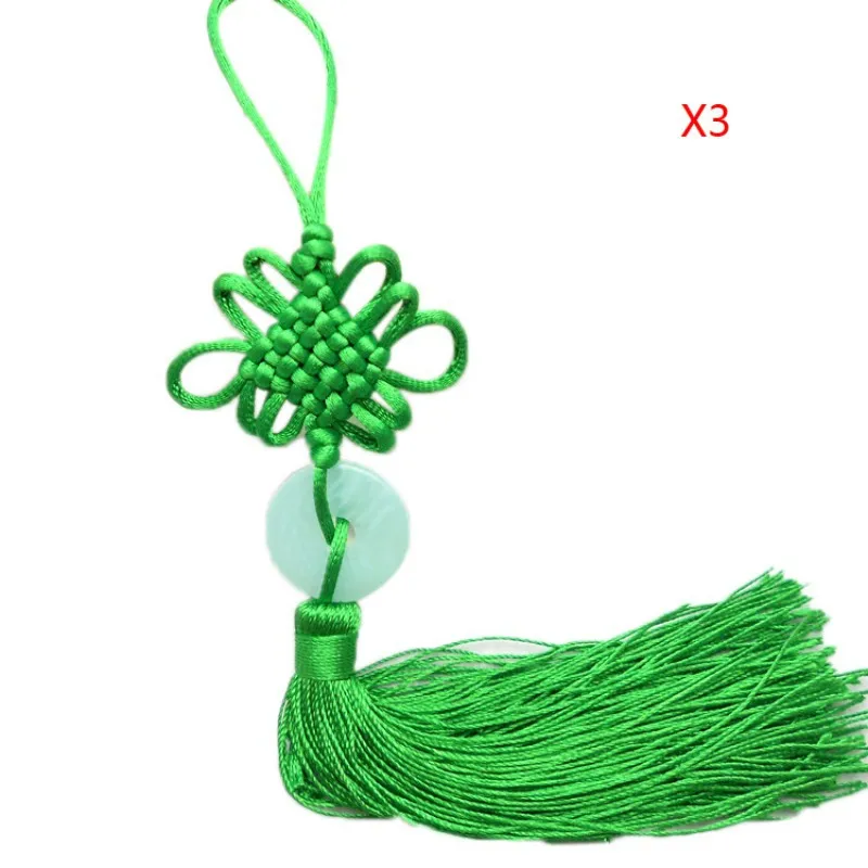 Небольшой нефритовый кусок китайские узлы кисточка декоративно прикладное