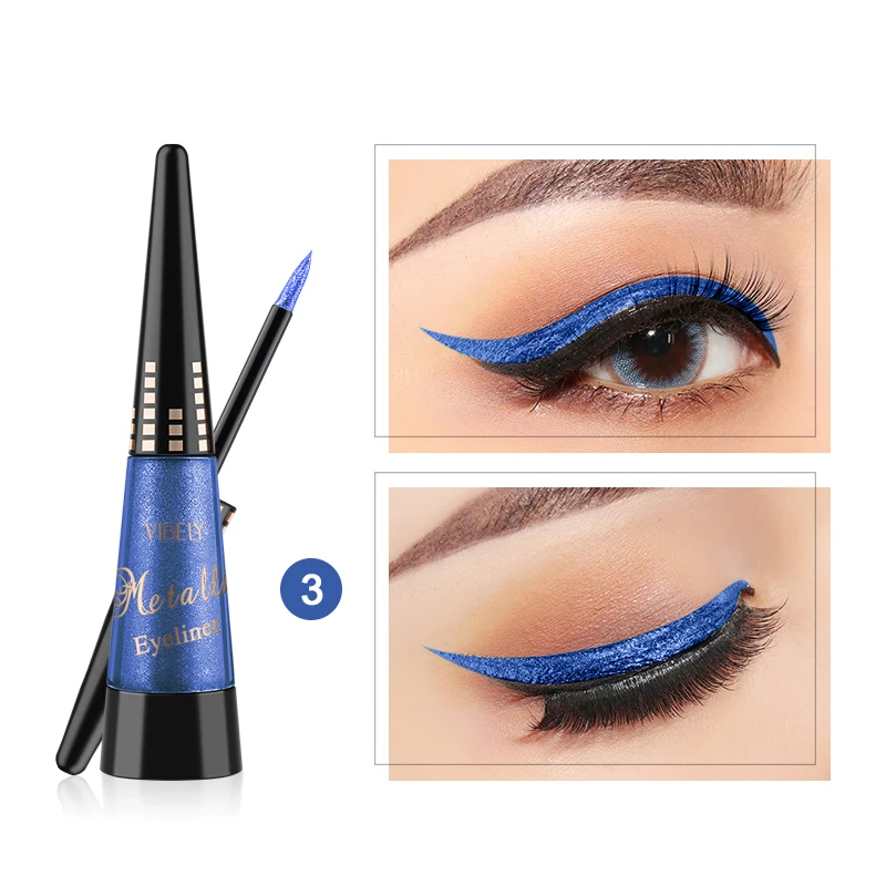 

Colorful Shiny Eyeliner Pencil Waterproof Lasting Quick Dry Eye Liner Pen Non Smudge Diamond Highlight Liquid Delianador TSLM1