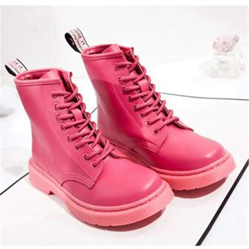 Genuine Leather Sneakers Women Ankle Boots Female Autumn Winter Warm Shoes Woman Couple Motorcycle White Plus 35-44 45 46 | Обувь