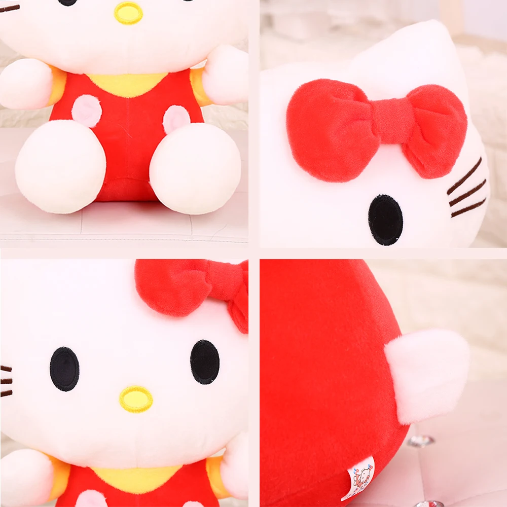 20 см * 80 Высокое качество Кристалл супер мягкий милый hello kitty кошка плюшевая кукла