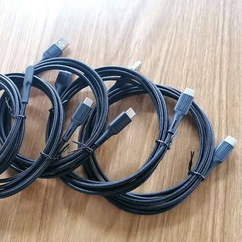 Оптовая продажа 10 шт./лот USB Type C кабель 1 м 2 м 3 м для Huawei Samsung Xiaomi Быстрая зарядка Type-C кабель для передачи данных