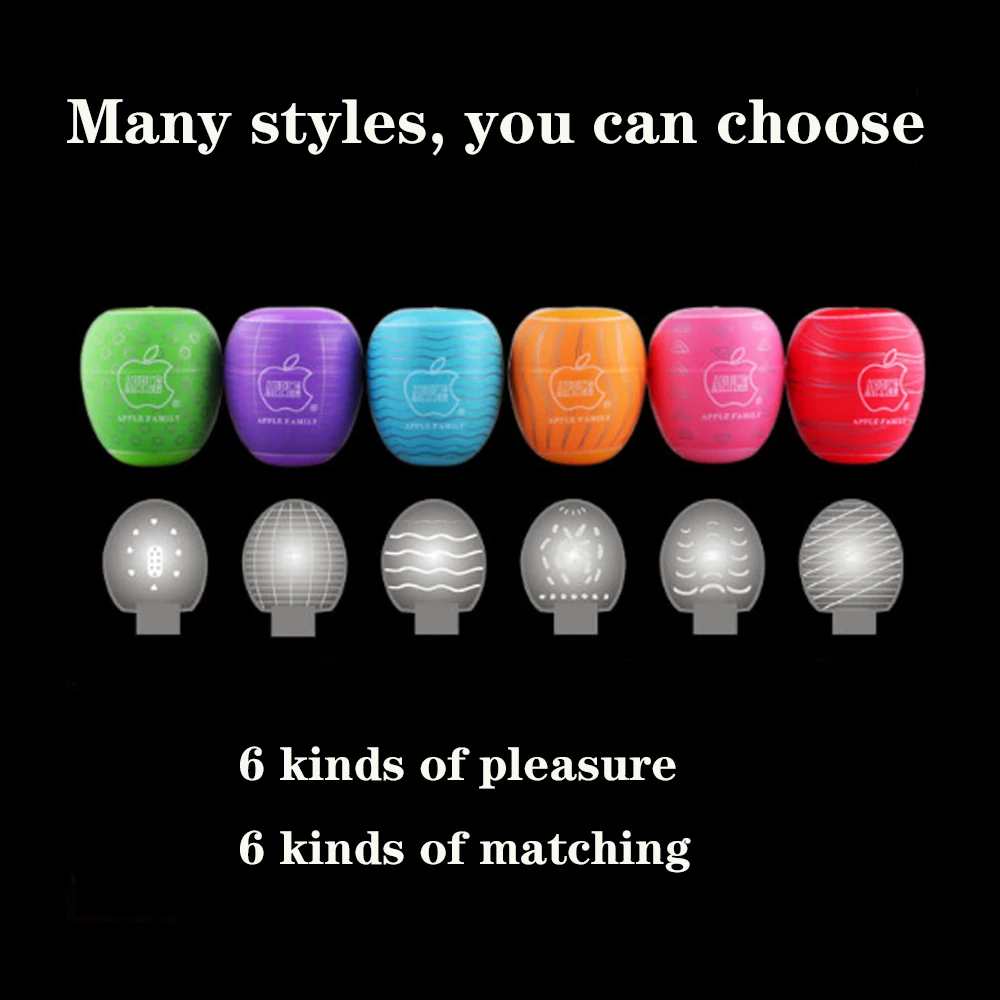 6 видов Мужской портативный яйцо стимулятор в форме пениса массажер удовольствие