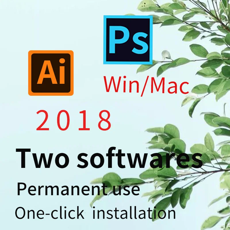 

ðŸ”¥Combination special offer] 2018 Photoshop, Illustratorï¼ŒSuitable for MAC and WIN, one-click installation