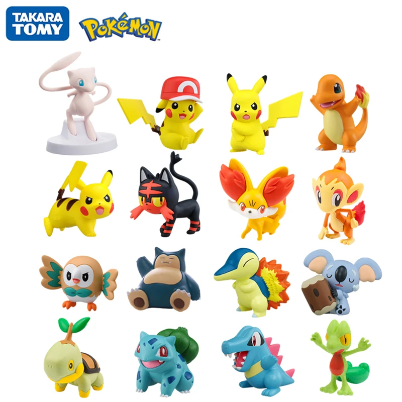 Подлинная коллекция фигурок покемонов Takara Tomy монстр игрушки куклы детская