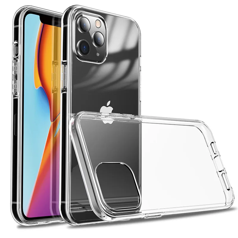 Силиконовый мягкий чехол из ТПУ для телефона iPhone 12 Mini 11 Pro Max SE X XR XS 6 7 8 Plus задняя