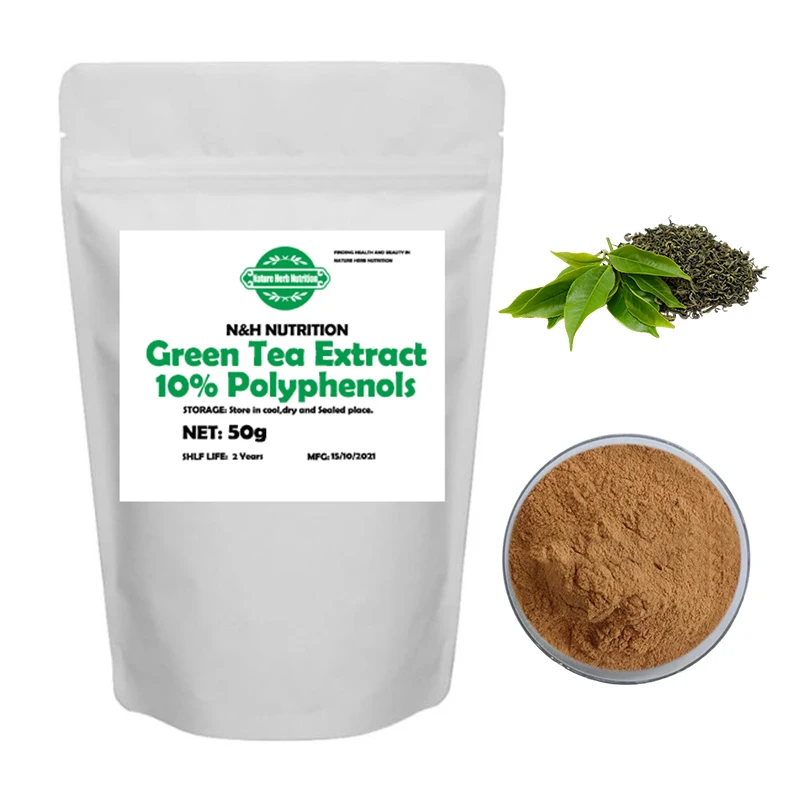 

Pure Nature Organic Green Tea Extract 10% Polyphenols Powder Anti-inflammatory Antioxidant DIY Skin Care Raw Material