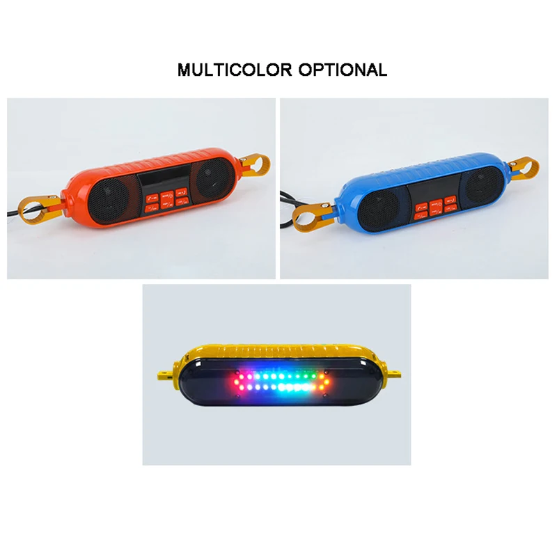 Мотоциклетный Bluetooth музыкальный плеер MP3 мотор стерео динамик красный синий FM