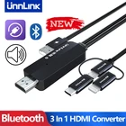 Кабель-преобразователь Unnlink 3 в 1 Lightning USB C Android-HDMI 1080P для телефона, планшета, телевизора, монитора, проектора