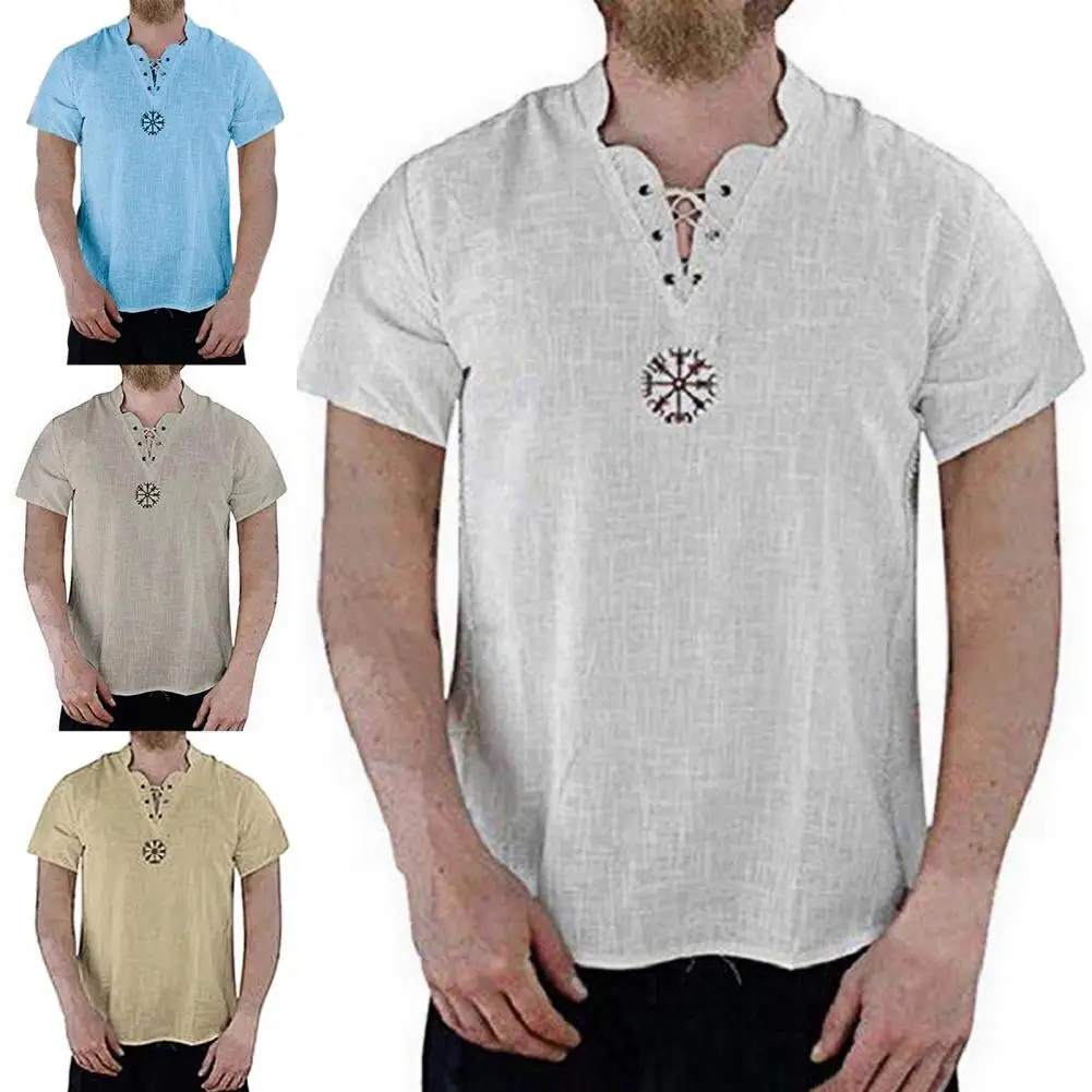 

Streetwear Popular Stand Collar Men Tee Shirt Soft Summer T-shirt All Match for Dating