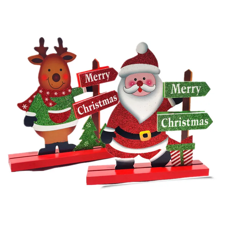 

Merry Christmas Wooden Santa Claus Christmas Decoration For Home Gifts Xmas Ornaments Navidad Desktop Decor New Year 2022 Noel