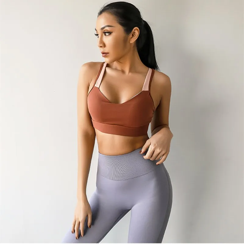 Спортивный бюстгальтер с чашками пуш ап и эффектом русалки|Спортивные топы| |