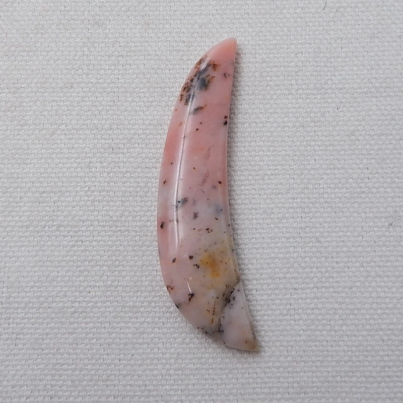 

Semiprecious Stone Pink Opal Cabochon 58x13x5mm 6.1g Natural Stone Handmade Cabochon Jewelry Accessories