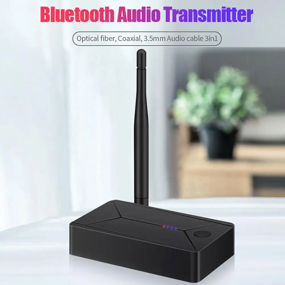 

Tx13 Bluetooth 5,0 аудио передатчик 3,5 мм AUX разъем коаксиальный волоконно-оптический беспроводной адаптер использует источник питания usb5v