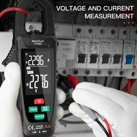 mastfuyi digital clamp meter large screen multimeter 9999 counts ac voltage current capacitance auto correction of wrong gear
