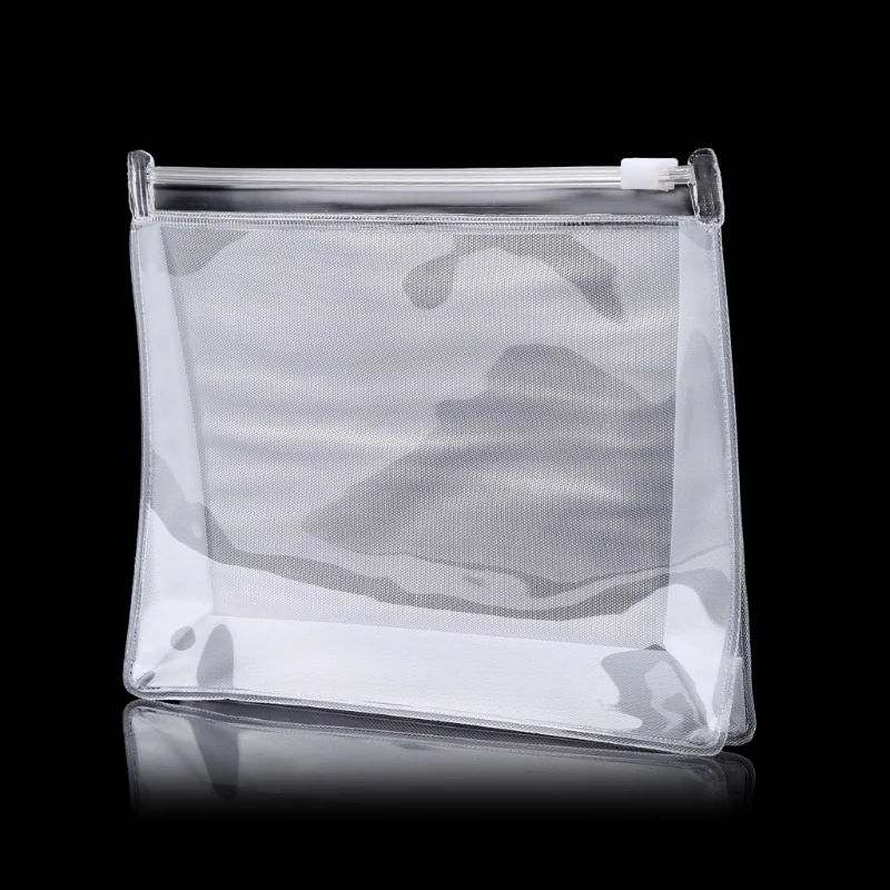 

Transparent PVC Cosmetic Bag Portable Waterproof Zipper Travel Makeup Organizer K5DA