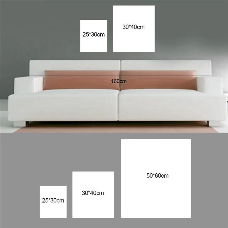 Картина маслом в скандинавском стиле с оленем и принтом | Дом сад