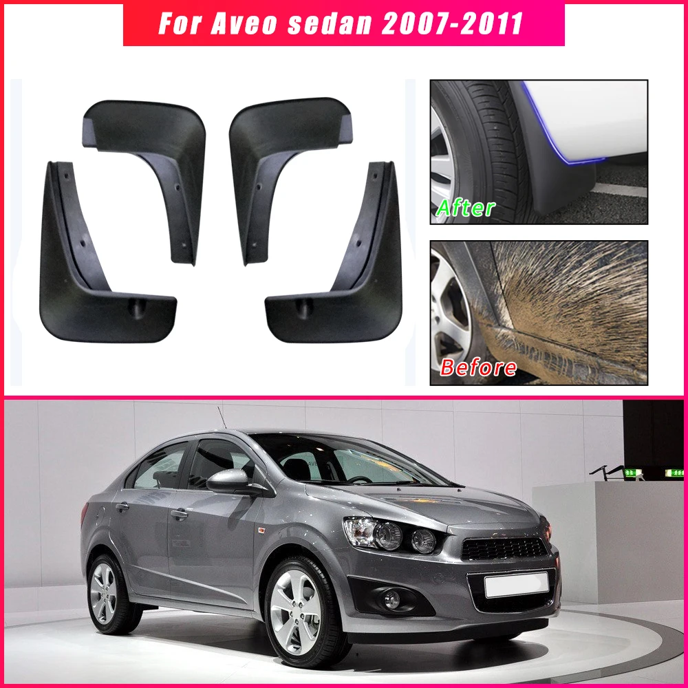 Брызговики для Chevrolet Aveo T250 2007 2011 Автомобильные передние и задние брызговики
