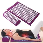 Массажный коврик Lotus Nail Acupoint, для йоги, фитнеса, снятия боли в спине, домашний набор для акупунктуры, подушка для медитации