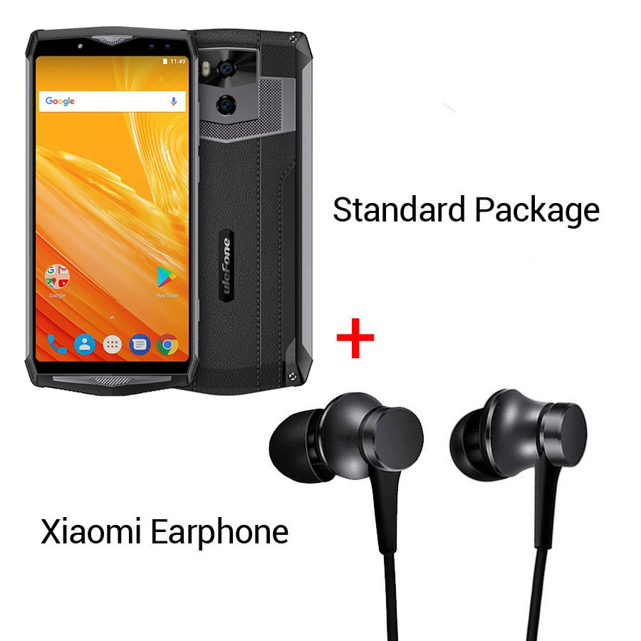 Black N Earphone Ulefone power 5 Face ID Беспроводная зарядка Android 8,1 MTK6763 Восьмиядерный 18:9 6,0 ''FHD 6 ГБ ОЗУ 64 Гб ПЗУ 13000 мАч мобильный телефон - Цвет: Black N Earphone