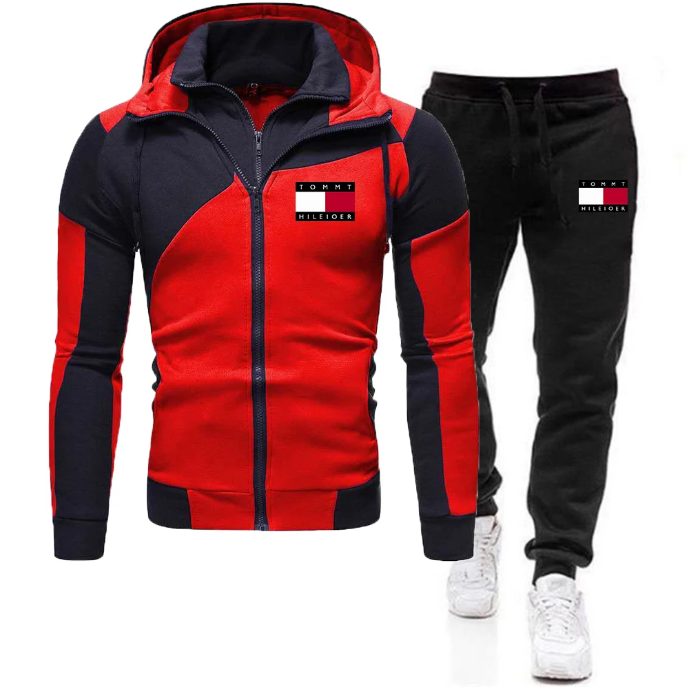 

New Tomaki Men's Fall/Winter Suit Zipper Hoodie+Pants Two Pieces of Casual Sportswear Men's Sportswear Brand Clothing Sportswear