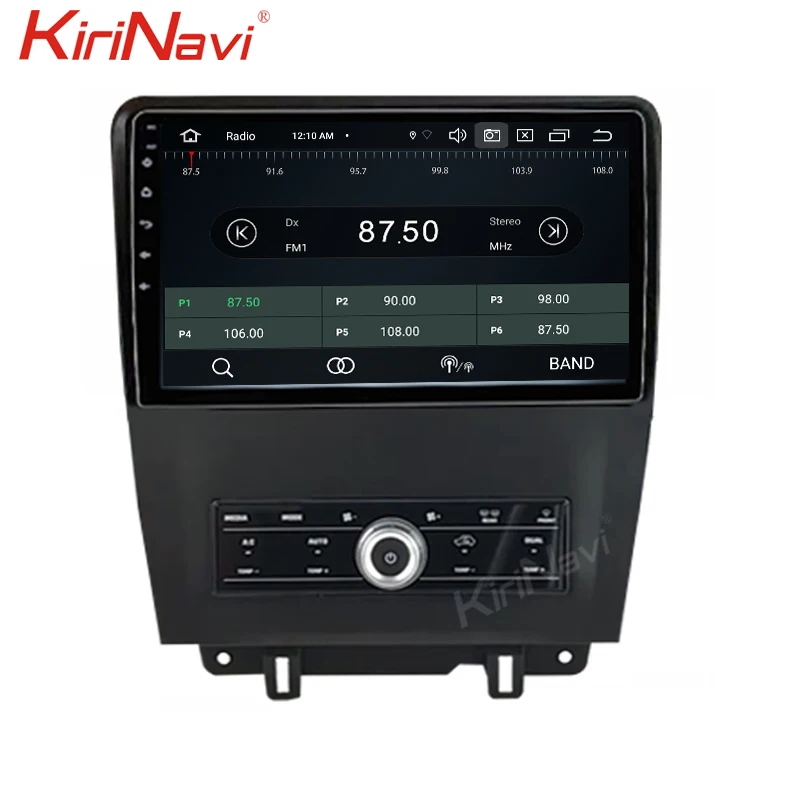 Автомагнитола KiriNavi для Ford Mustang 10 1 дюйма Android 0 GPS навигация Dvd мультимедийный плеер